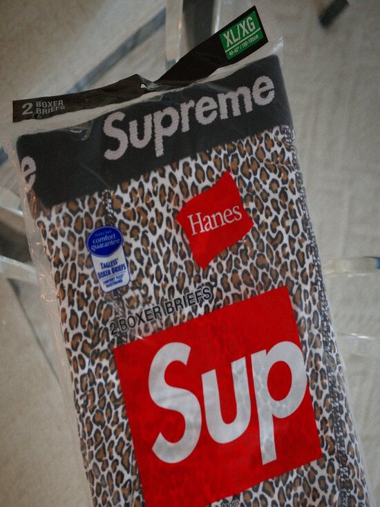 Supreme Other - Supreme x Hanes Leopard Boxer Briefs 2-Pack SS19 [XL]